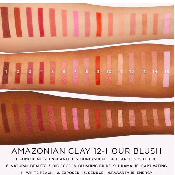 🌻 TARTE BIG EGO AMAZONIAN CLAY BLUSH NEW FULL SIZE - Picture 5 of 9